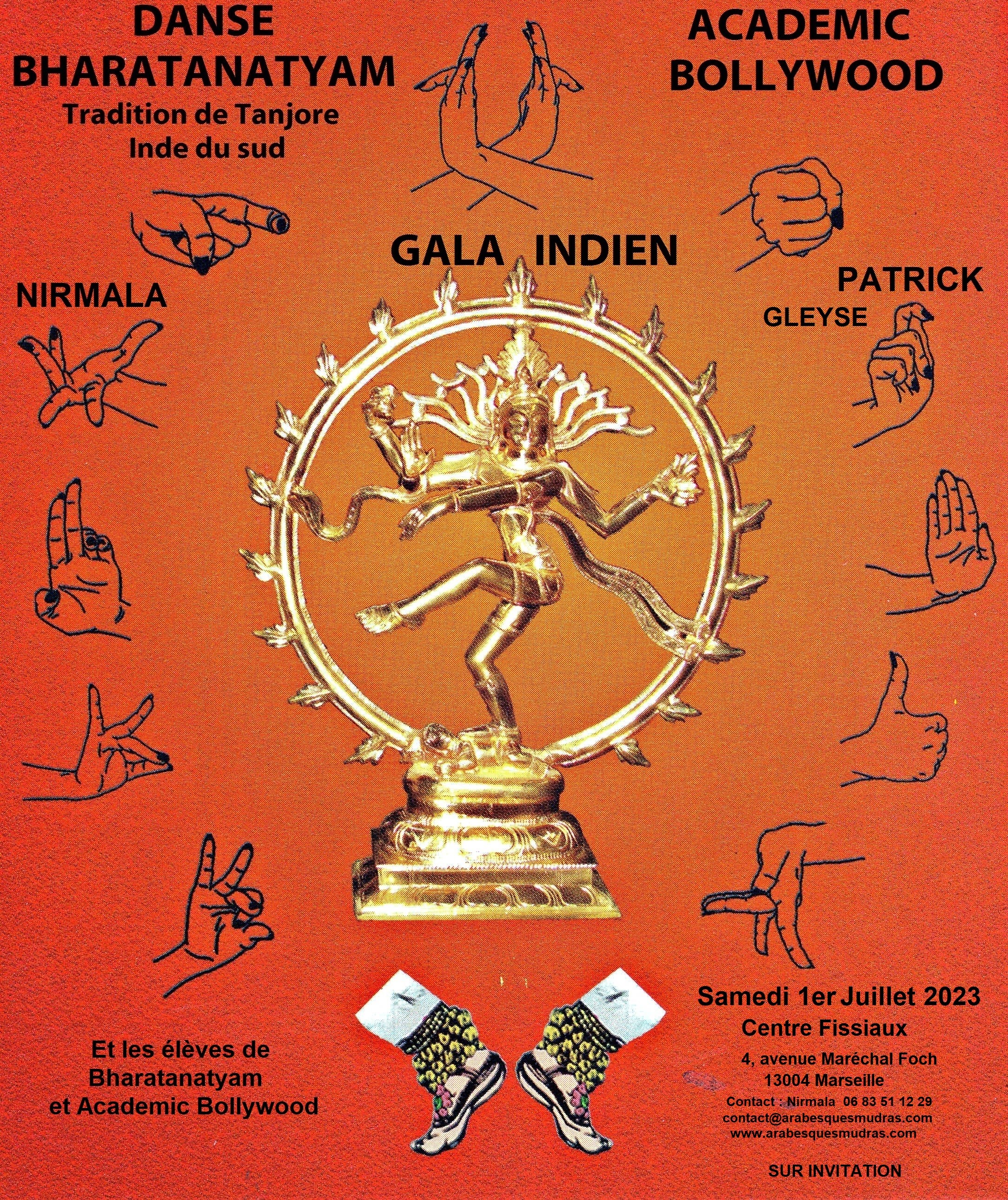 Arabesque et Mudras Gala Indien